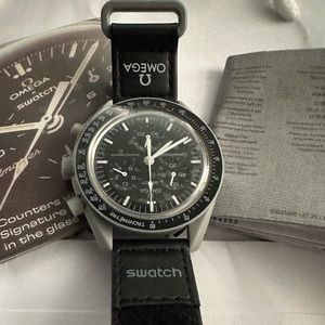 Omega-Swatch- MoonWatch-Black. Brand new with tags.